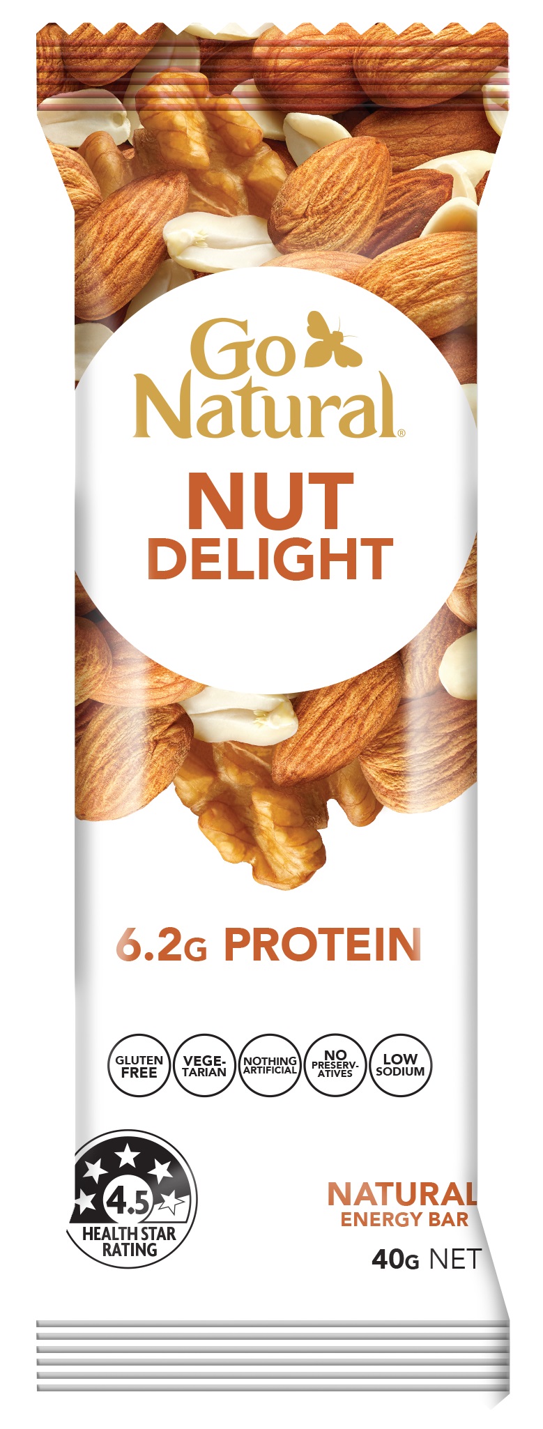Go Natural Nut Delight Original (3 Stück) - 40g 