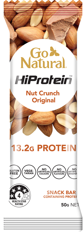 Go Natural HiProtein Nut Crunch Original (3 Stück)  - 50g