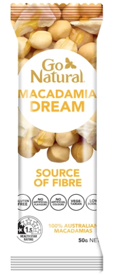 Go Natural Macadamia Dream mit Joghurtgeschmack (3 Stück) - 50g
