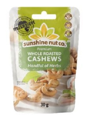 sunshine nut Cashews Herbs - 30g (3 Stück)
