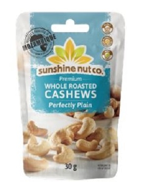 sunshine nut Cashews Nature - 30g (3 Stück)