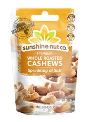 sunshine nut Cashews Meersalz - 30g (3 Stück)