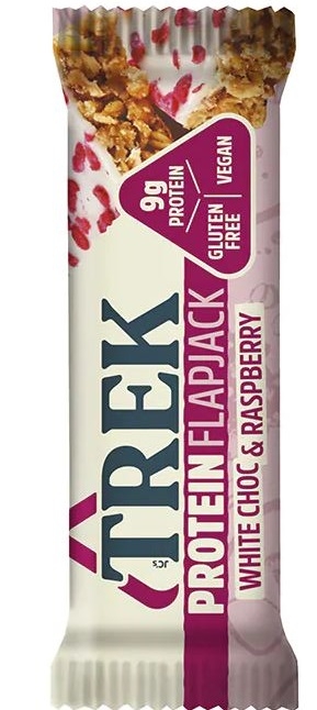 TREK - White Chocolate and Raspberry Protein Flapjack  - 50g 