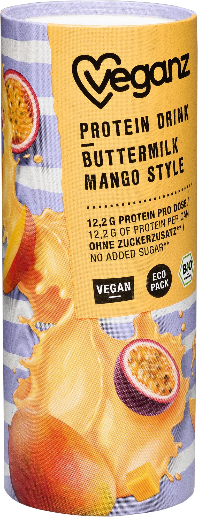 Veganz Bio Protein Drink Buttermilk Mango (3 Stück)  - 235ml