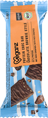 Veganz Bio Protein Choc Bar Brownie Style (3 Stück) - 50g