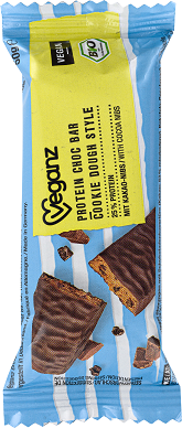 Veganz Bio Protein Choc Bar Cookie Dough (3 Stück)  - 50g