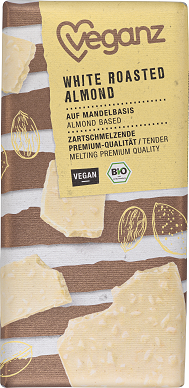 Veganz BIO Tafelschokolade Almond Roasted weiss - 80g